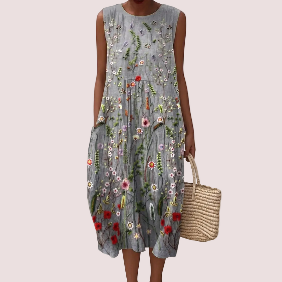 Louise - Robe d'été légère et sans manches