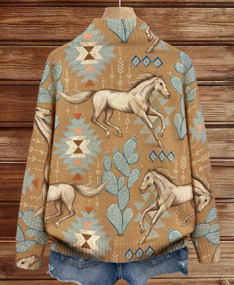 Perpetua - Sangle de désert et cardigan à zip cactus