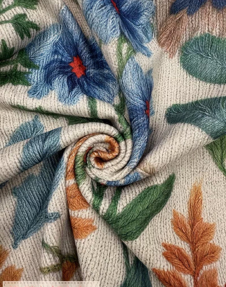Tabitha - Cardigan Floral à Zip de Jardin Botanique